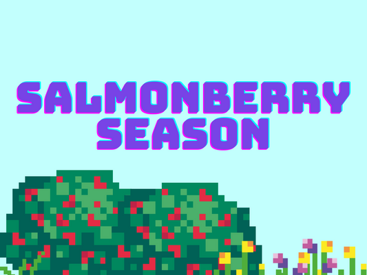 Salmonberry Season - Salmonberries, Foliage, Petrichor, Daffodils, Morel