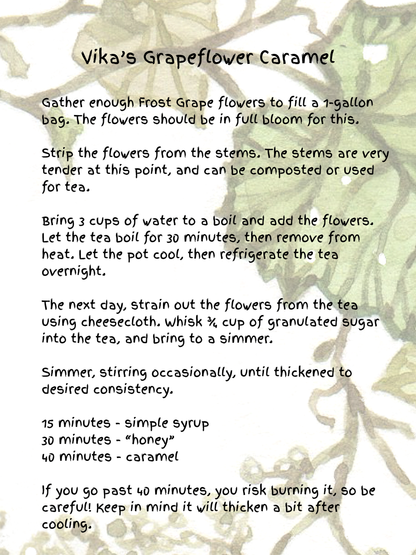 The Third Week of May (NOT VEGAN) - Frost Grape Flowers and Leaves, Japanese and Amur Honeysuckle, Humid Air