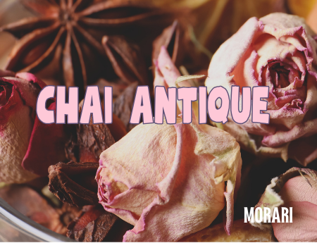 Chai Antique - Chai Spices, Crushed Rose Petals, Rose Milk, Patchouli, Cedar